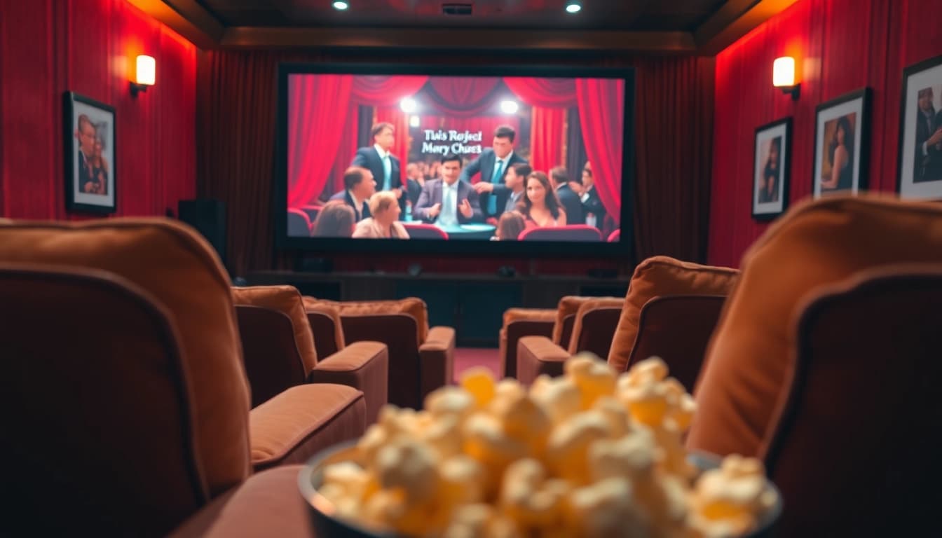 สนุกสนานกับดูหนังออนไลน์ที่บ้านผ่านจอใหญ่พร้อมขนมปังและโซฟาสบาย