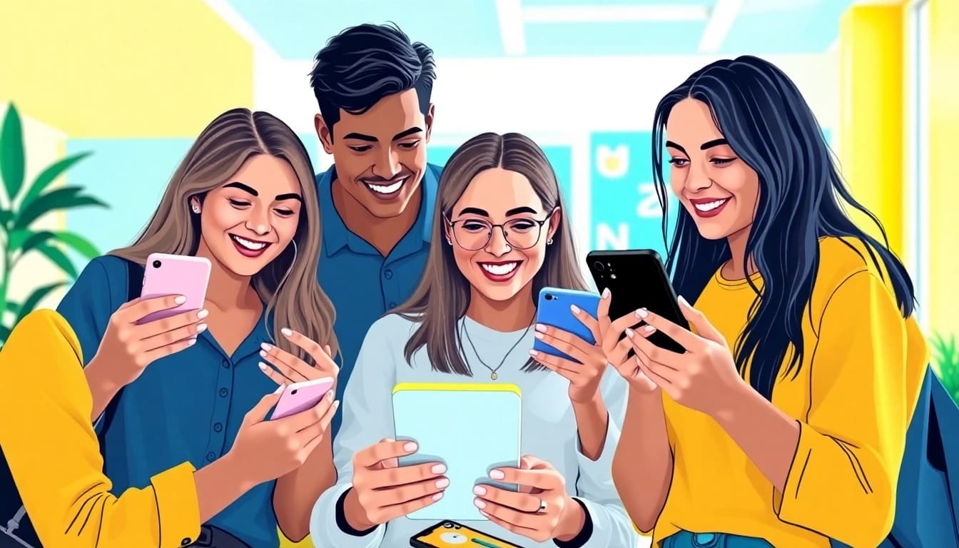 tiktok いいね 買うで交流する若者たちの楽しい様子