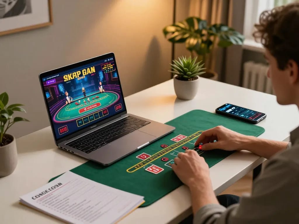 Experience thrilling blackjack gameplay with fb88 on a modern online setup featuring live dealer action.