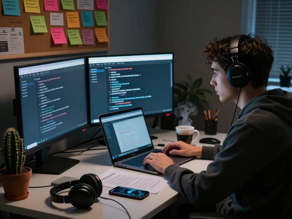 Exploring hidden wiki tor on multiple monitors in dark web research setting.