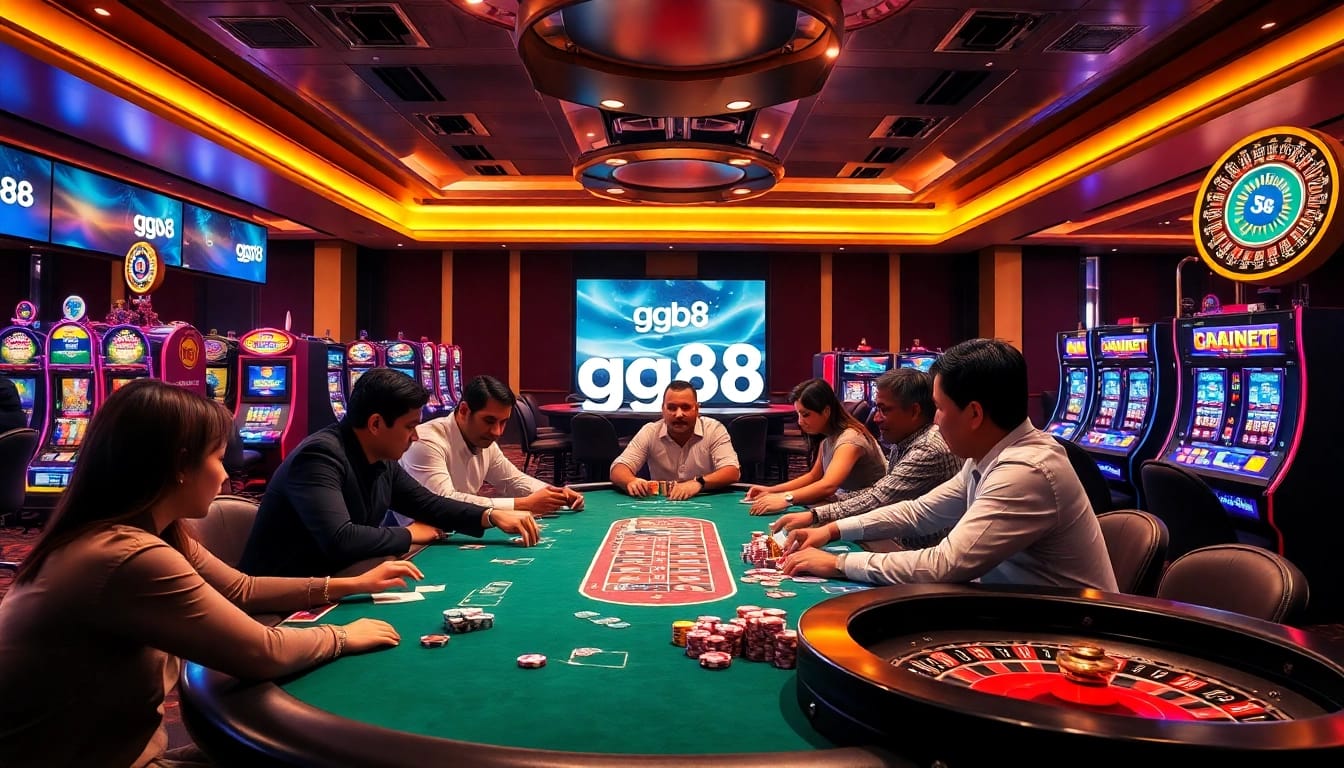 Experience thrilling wins at gg88's luxurious casino tables filled with vibrant games and excitement.