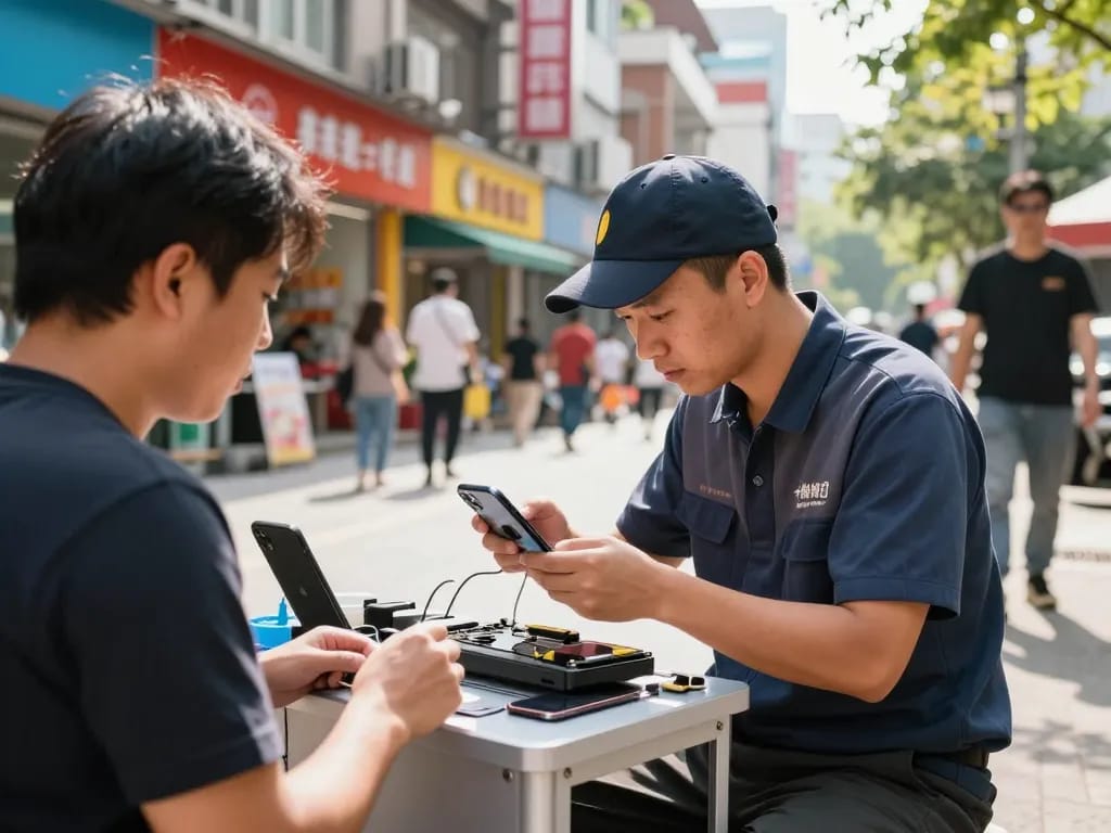 혼잡한 도심 환경에서 https://xacarero.co.kr의 고객 수리를 돕는 모바일 기술 서비스 제공업체.