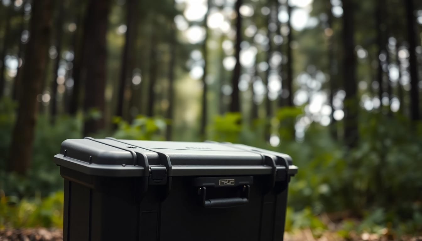 Showcase of a pelican rifle case featuring its durable design and outdoor readiness.