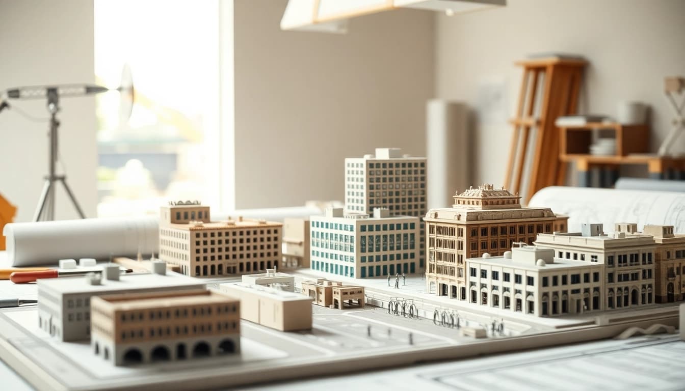 Modellbau für Architektur in Köln mit präziser Detailgenauigkeit und handwerklicher Kunstfertigkeit.