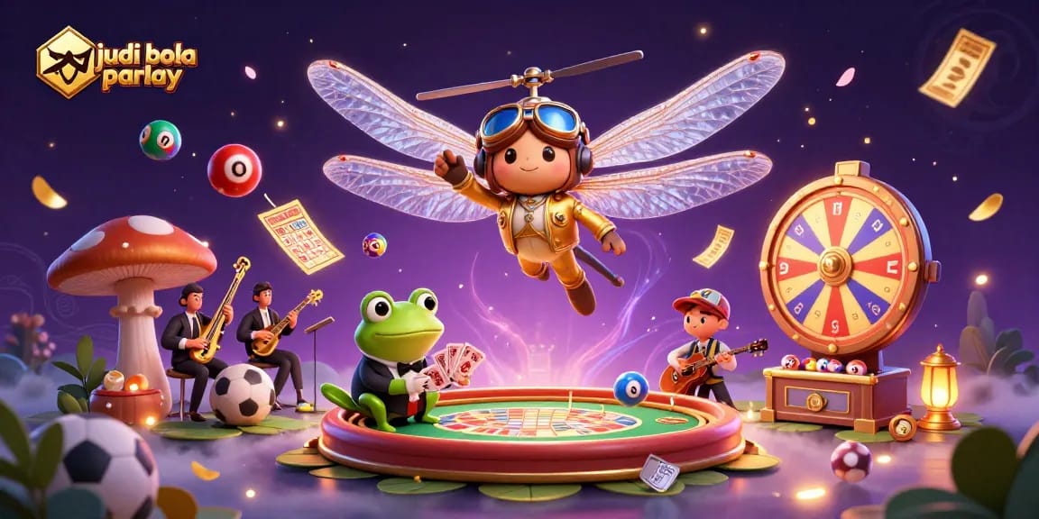Experience thrilling judi bola parlay action with vibrant sports elements and engaging characters.