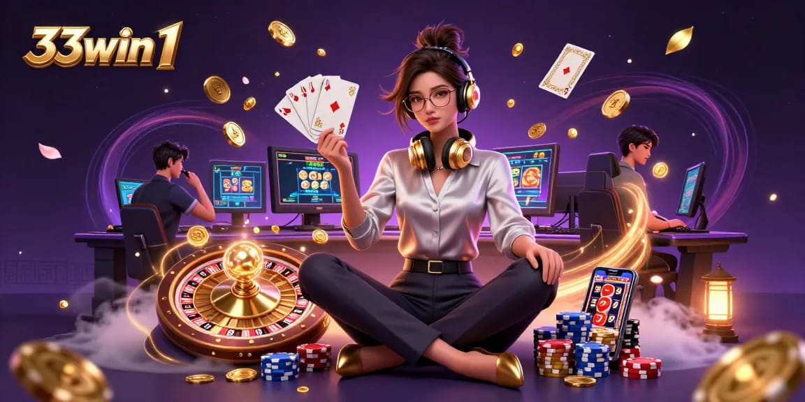 Experience the thrilling games at 33win 1 with vibrant animations and dynamic casino elements.