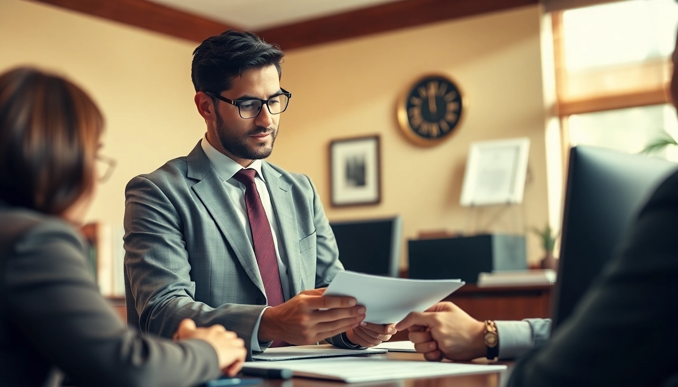 Consulting with an Asheville criminal defense lawyer, showcasing a professional atmosphere.