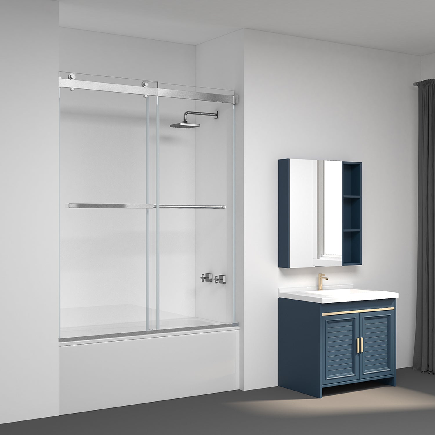 SUNNY SHOWER Bathtub Glass Door Collection|Modern Style for Every Bathroom