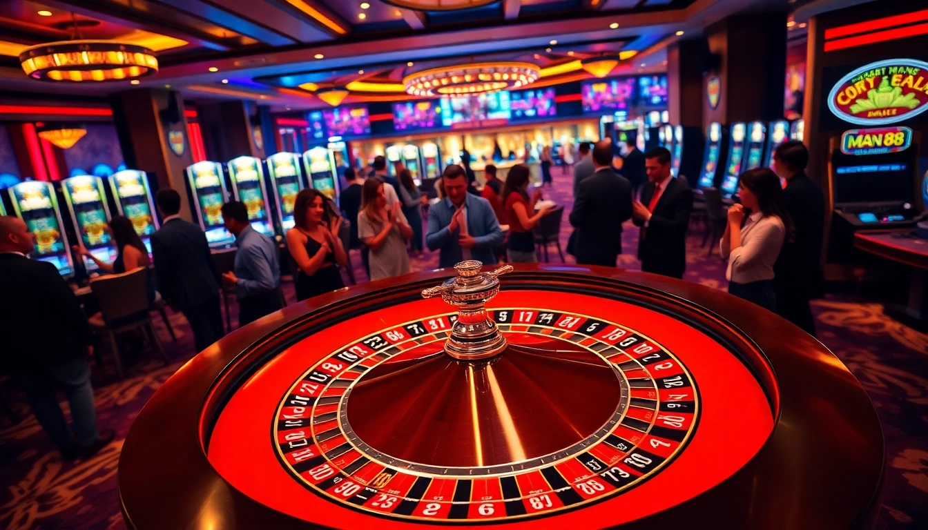 Elevate your game at Man88 with thrilling casino tables and vibrant slot machines.