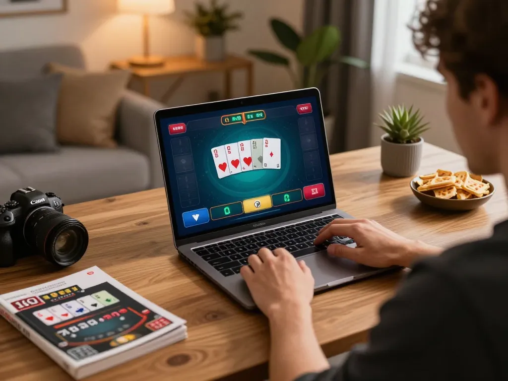 CM88 player engaged in online poker game, focusing on strategy and gameplay.