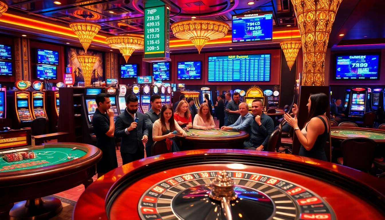 Experience high-stakes gaming at 789P casino, featuring lively tables and enthusiastic players.