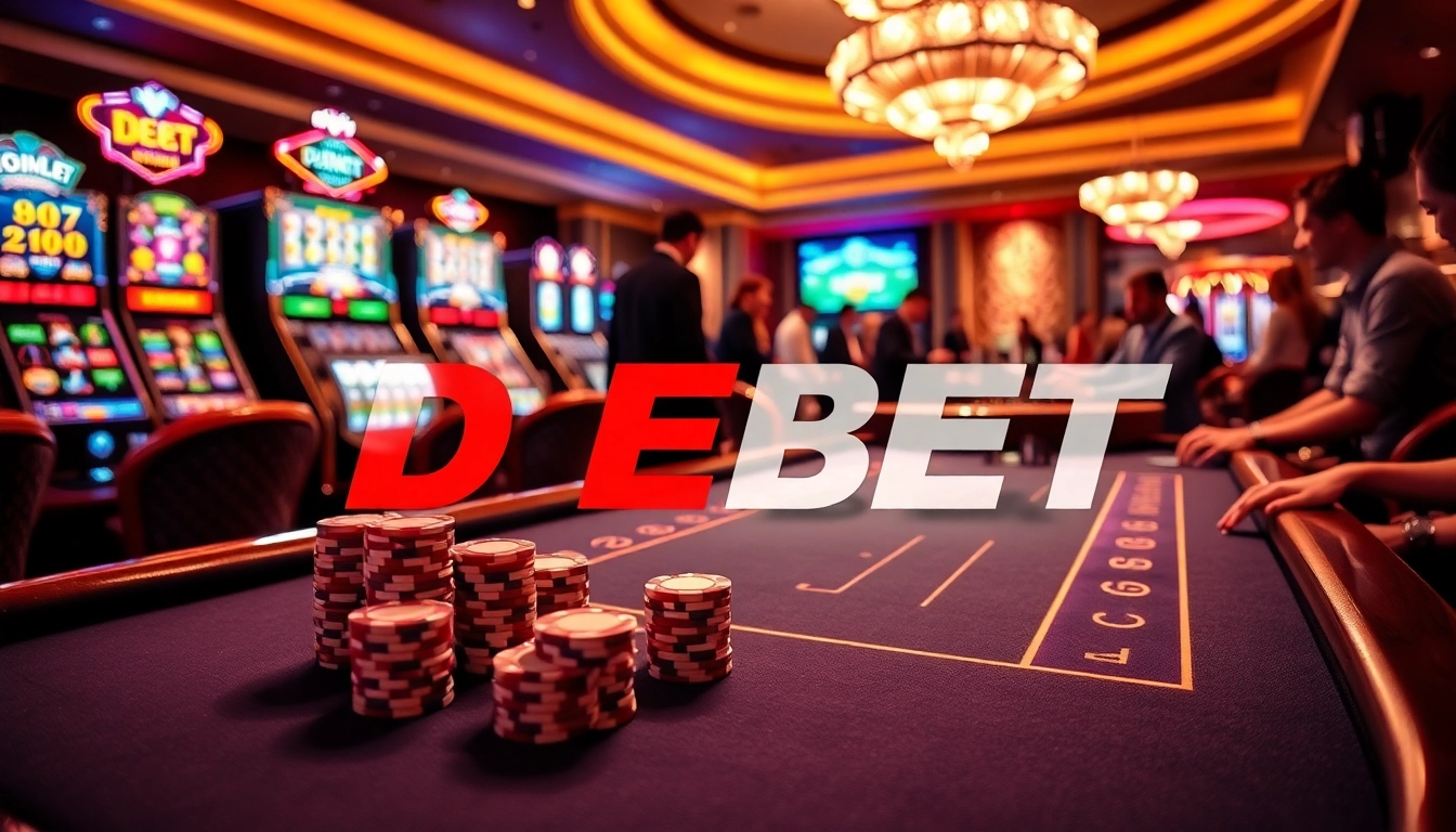 Experience the excitement of DEBET with lively casino games and stunning visuals.