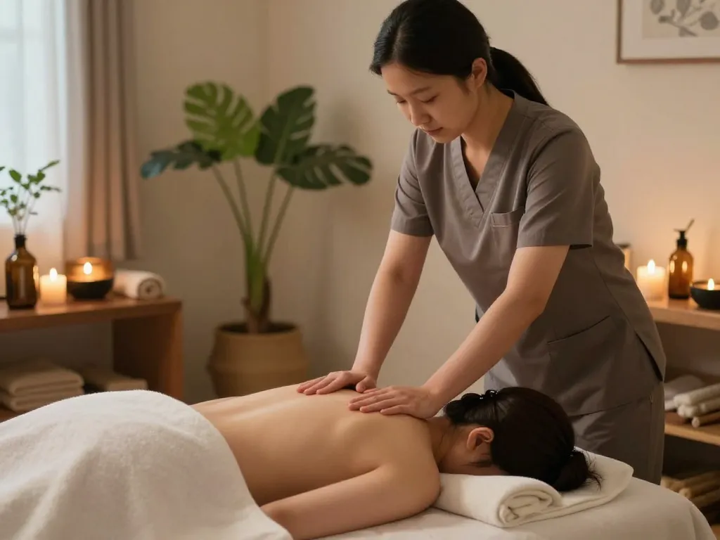 편안한 논현동마사지 세션이 있는 고요한 웰니스 스튜디오