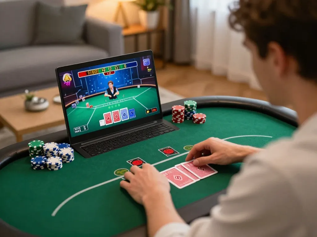 Experience intense online poker action at uu88 while enjoying a cozy home gaming atmosphere.