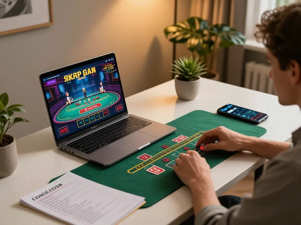 Experience thrilling blackjack gameplay with fb88 on a modern online setup featuring live dealer action.