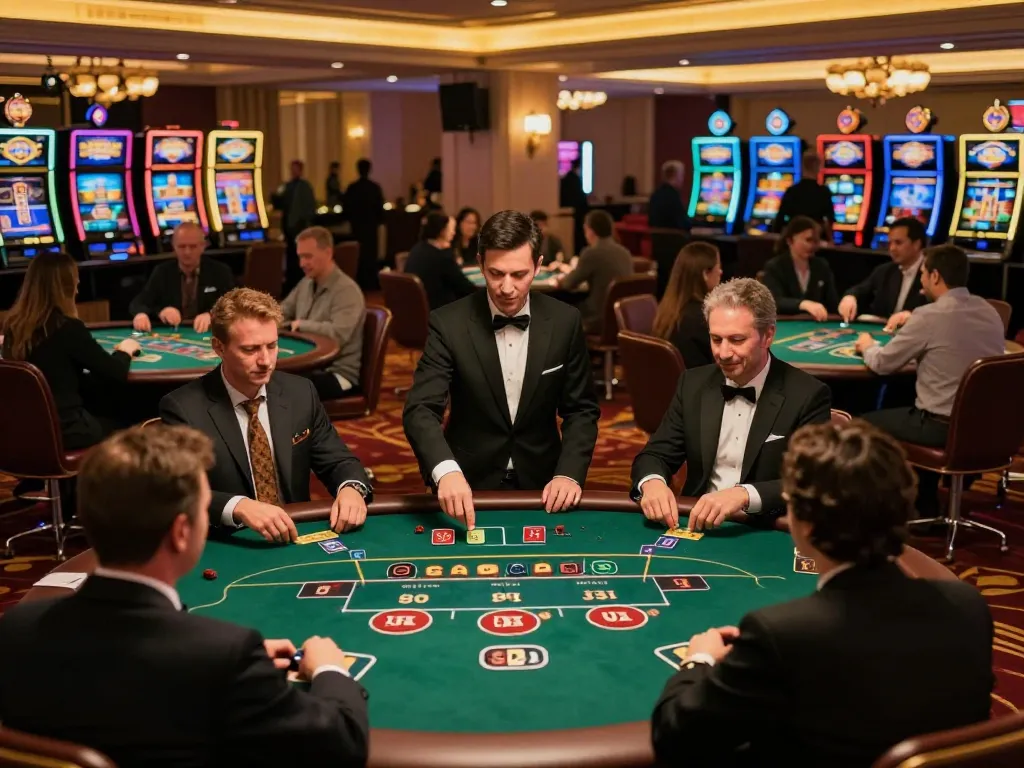Players enjoying a winning moment at MM 88 casino tables, showcasing excitement and vibrant atmosphere