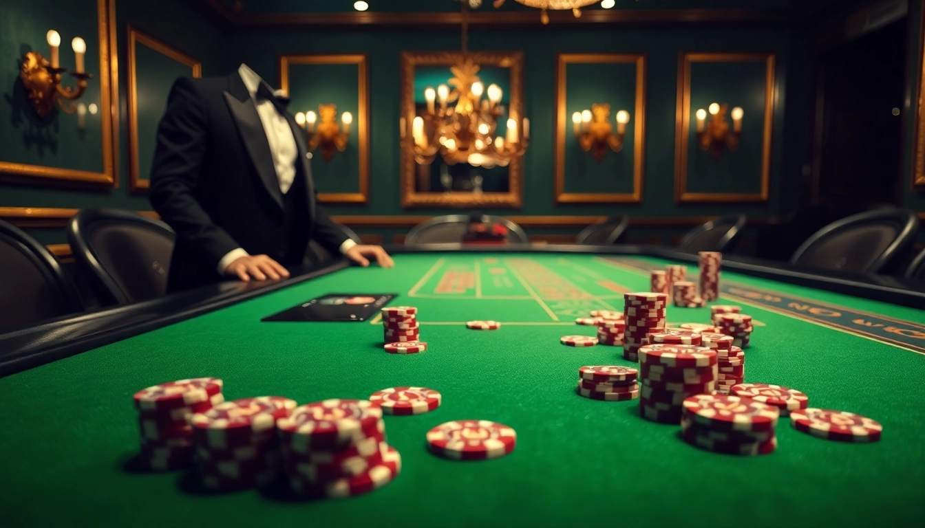 Menangkan permainan Pakde4D di meja kasino mewah dengan suasana elegan.