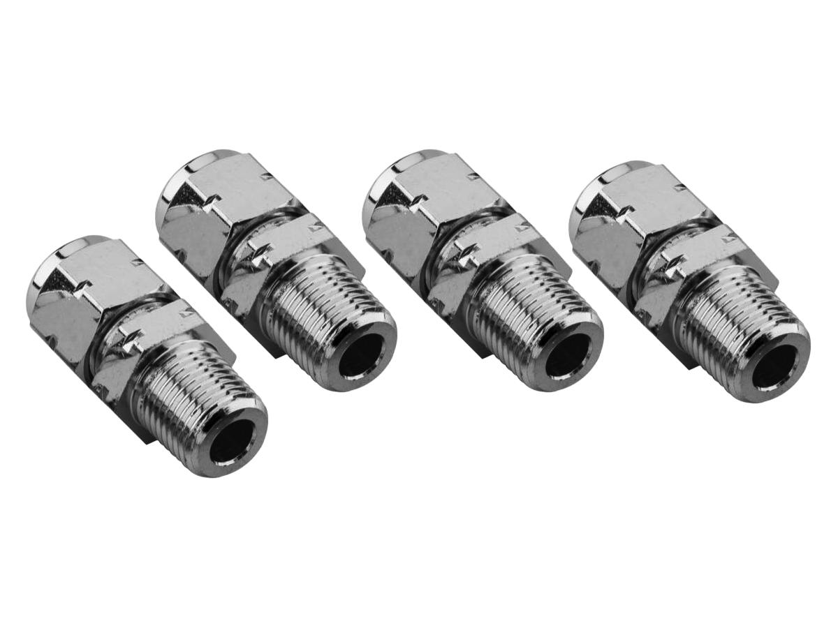 Turbo oil feed fittings for reliable turbo performance