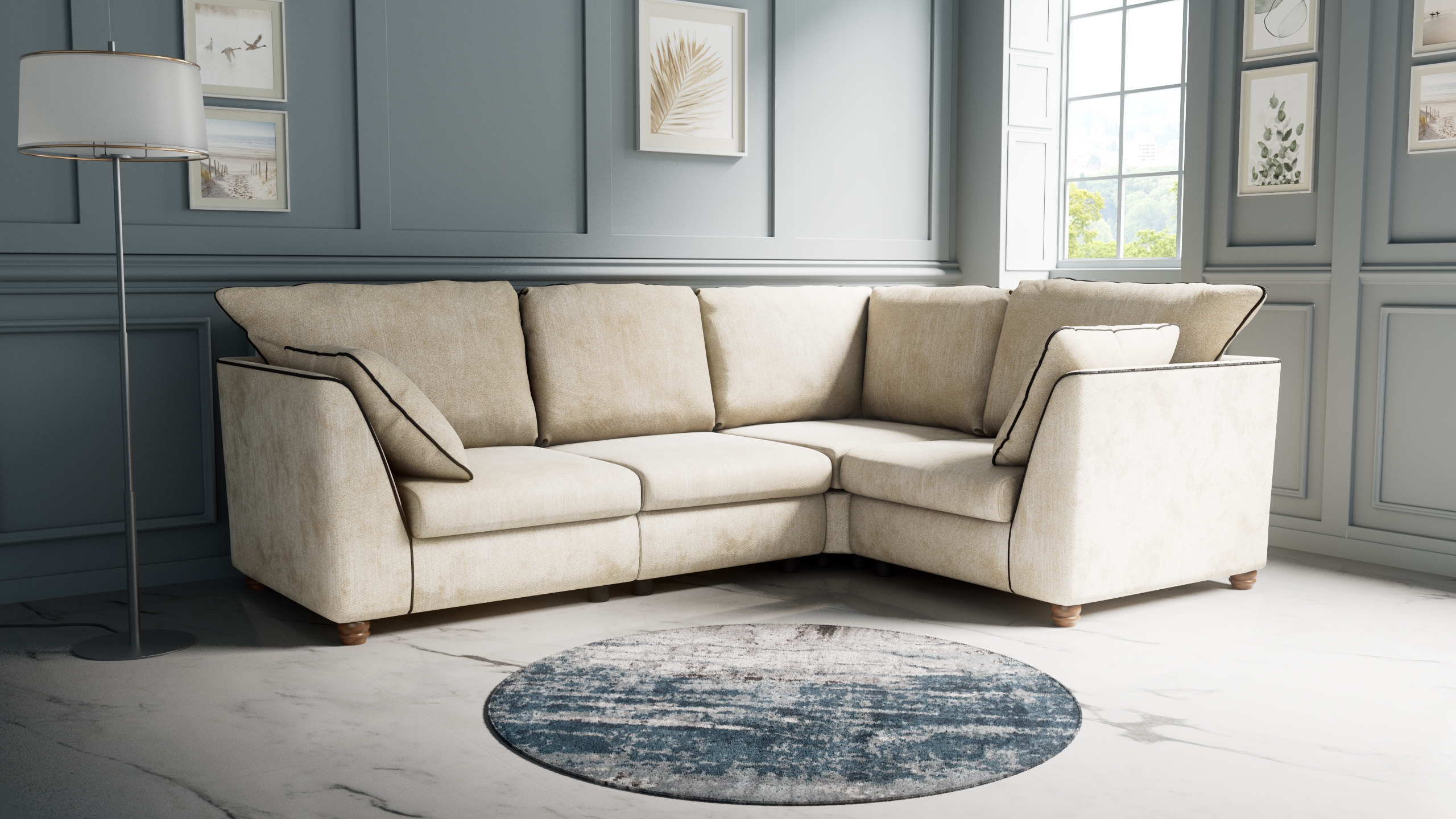 Corner Sofa L-Shaped Design – Modern Comfort by Msofas