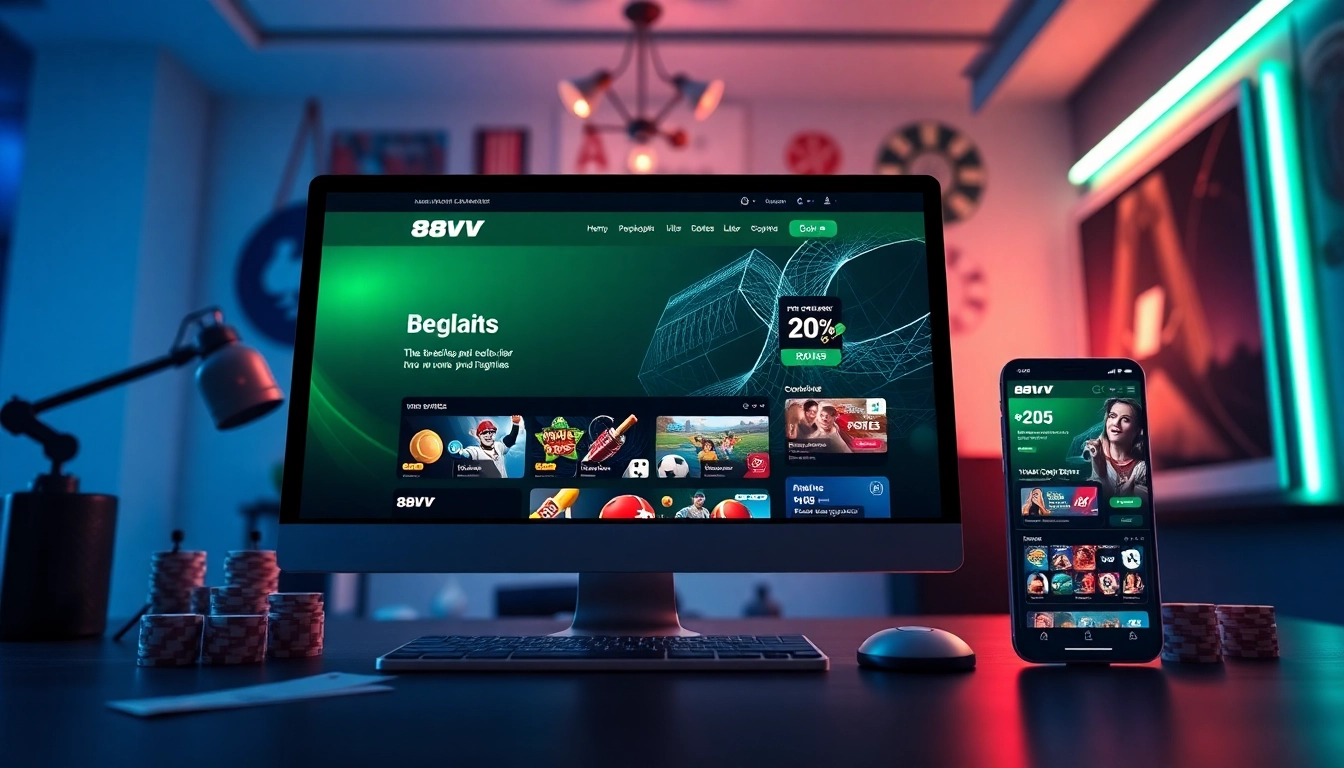 Explore online gambling with 88VV's engaging platform, featuring vibrant games and a user-friendly interface.