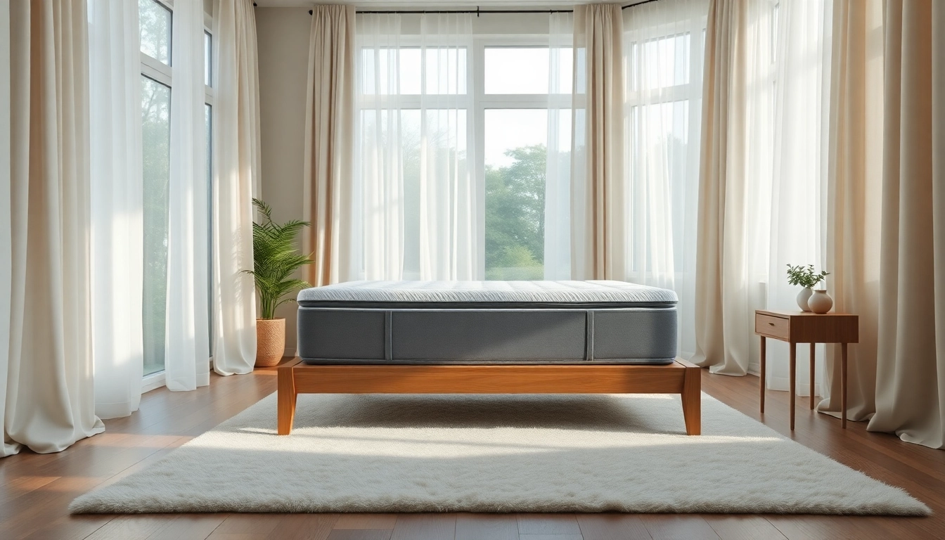 Enhance your sleep with a tempurpedic mattress showcased in a tranquil bedroom setting.