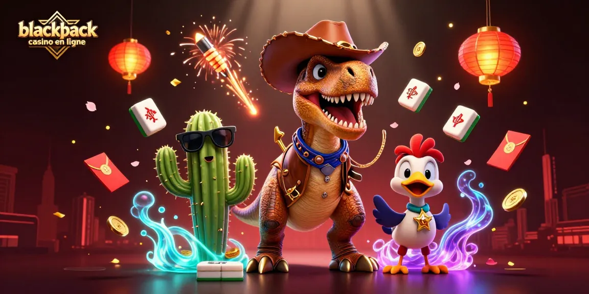 Jouez à blackjack casino en ligne avec des personnages animés et des éléments riches, créant une ambiance immersive.