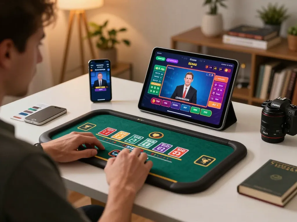 Engaging player experiencing an exciting slot777 online gaming session on tablet.