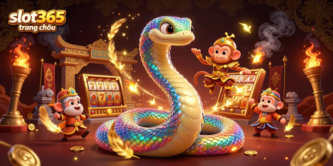 Experience the thrill of winning at slot365 trang chủ with vibrant characters and dynamic gambling elements.