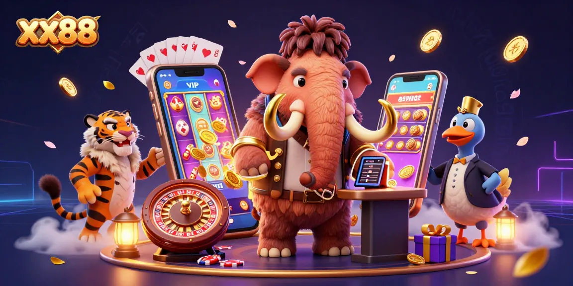 Experience thrilling gameplay at xx88 with vibrant slots, exciting characters, and dynamic casino elements.