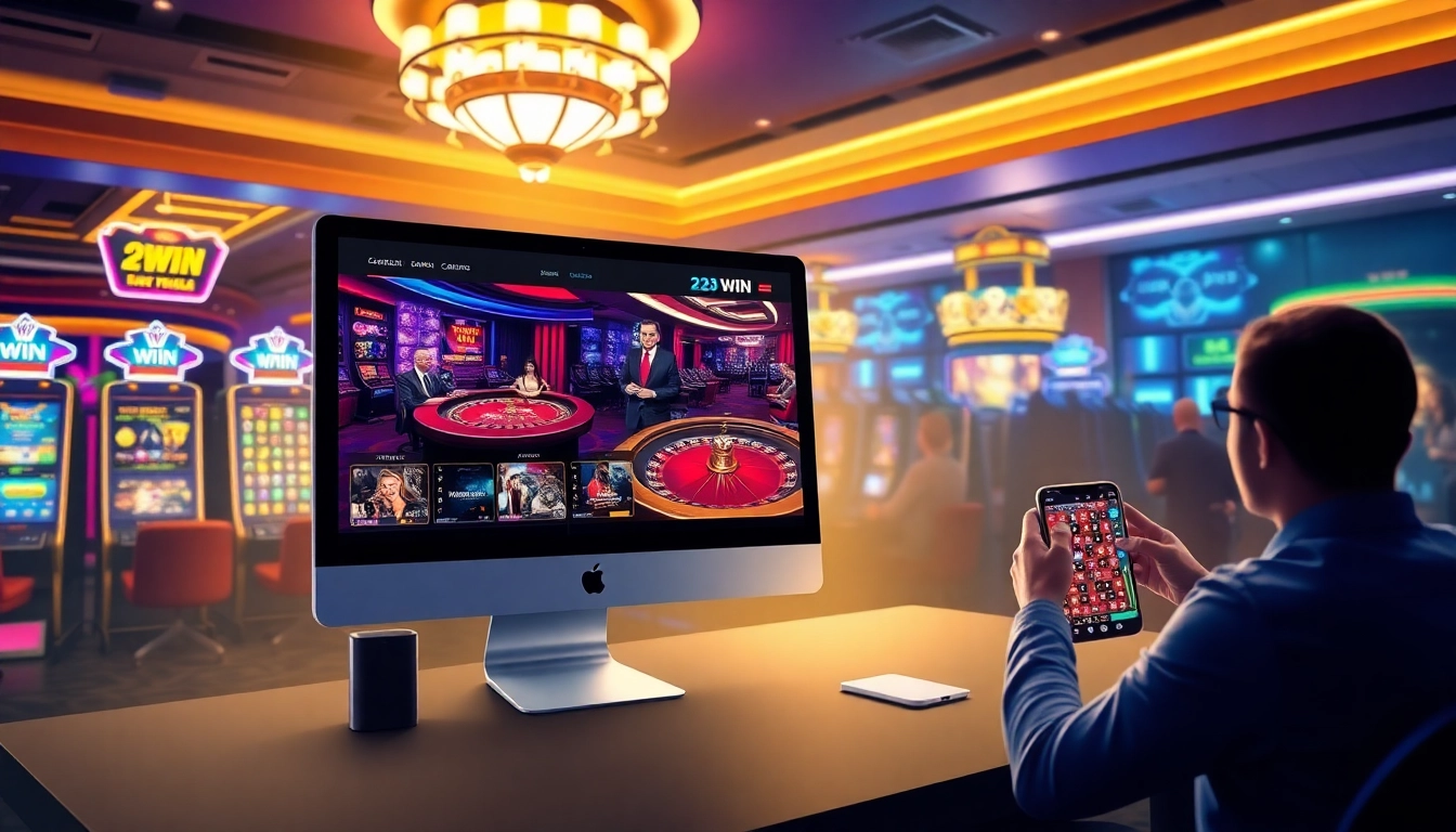 Experience the excitement of online gaming with 23 WIN's vibrant casino interface.