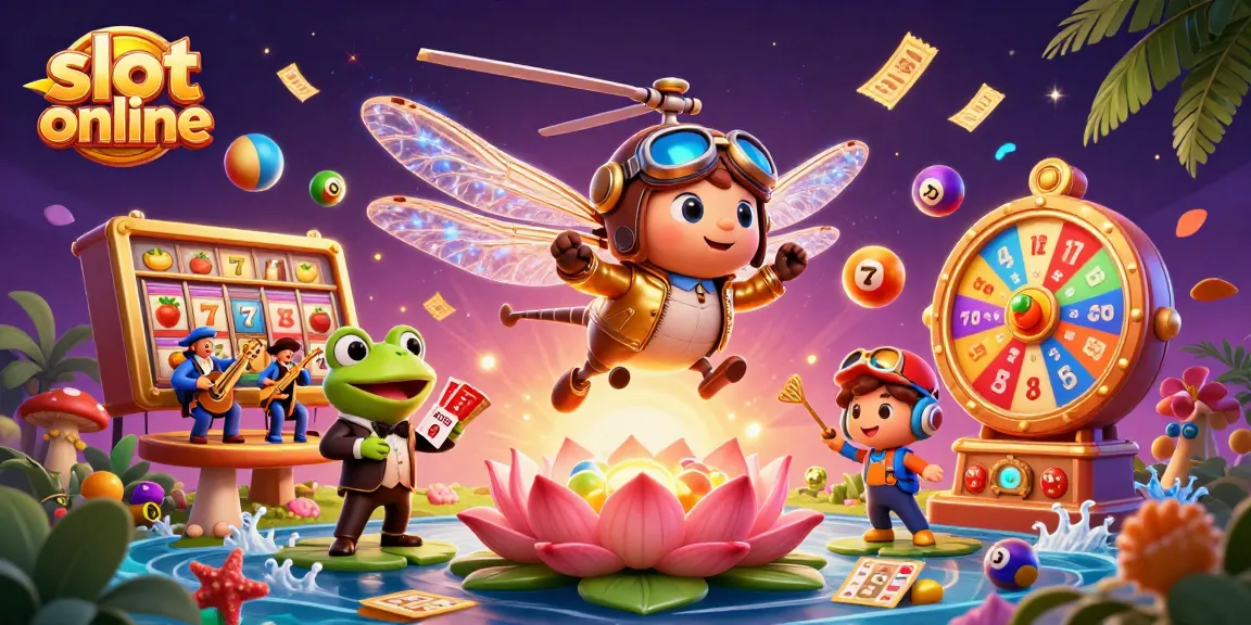 Slot online: bermain slot dengan tema kasino di ilustrasi 3D yang memukau.
