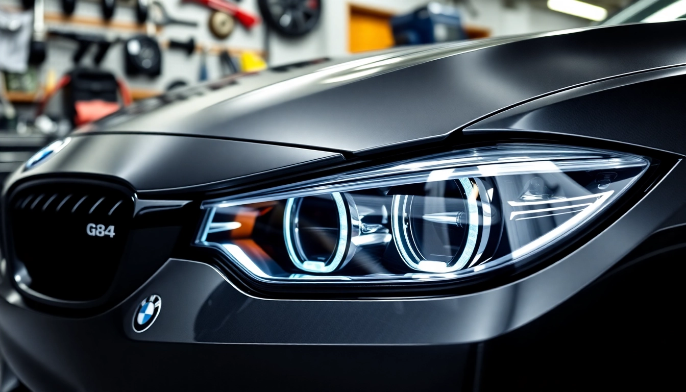 Enhance your vehicle with the G82 M4 Carbon Fiber Headlight Delete featuring a glossy and sleek finish.