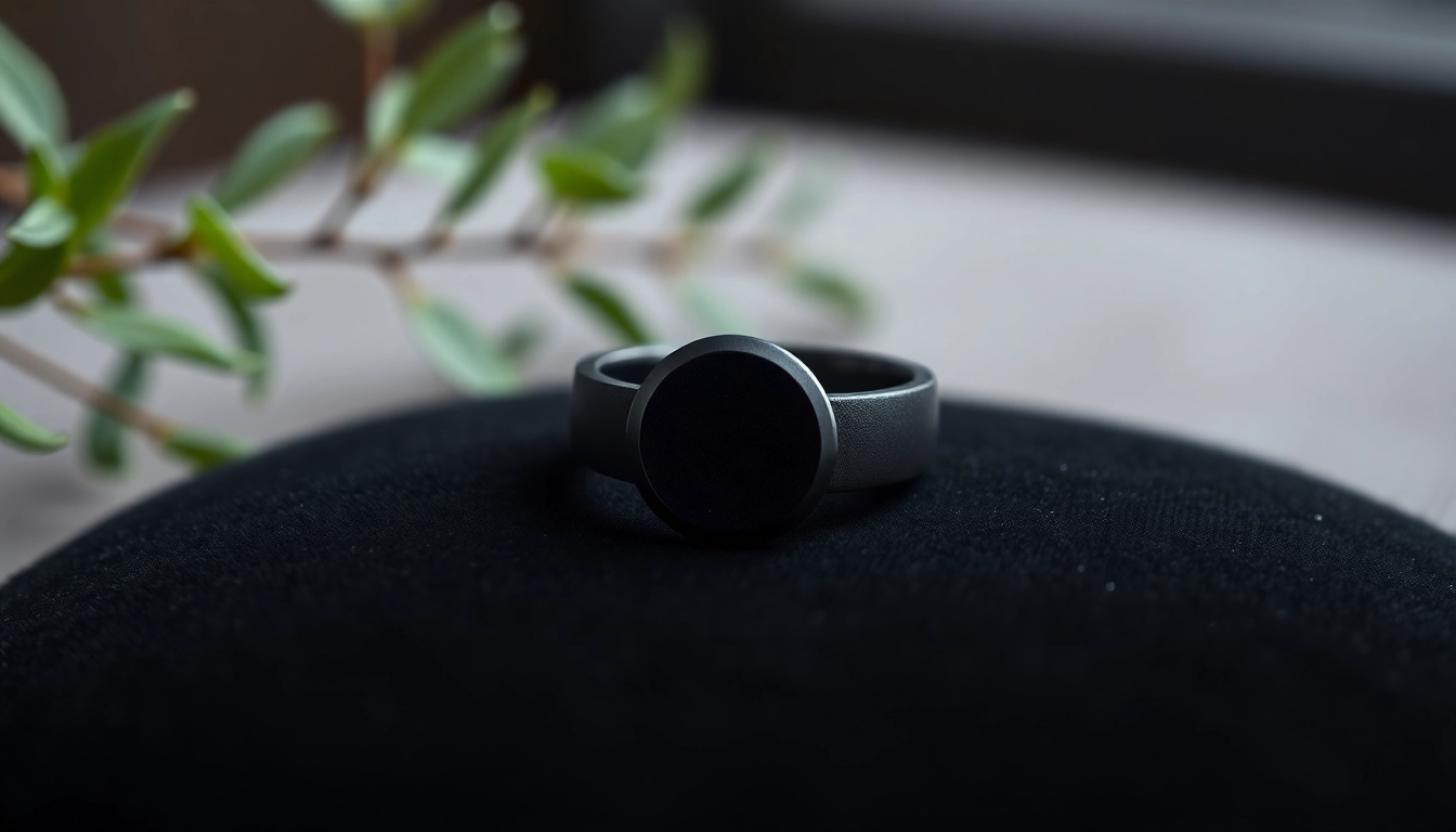 Showcasing exquisite Black Zirconium Rings with a matte finish, emphasizing elegance and durability.