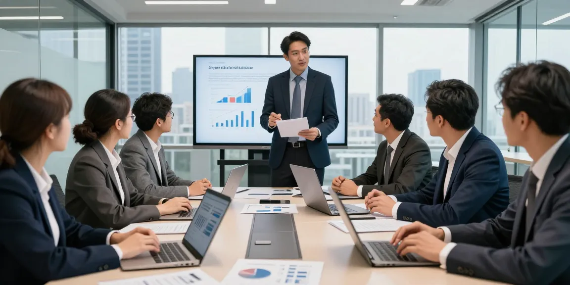 Group discussion on financial crime intelligence strategies in a modern office setting.