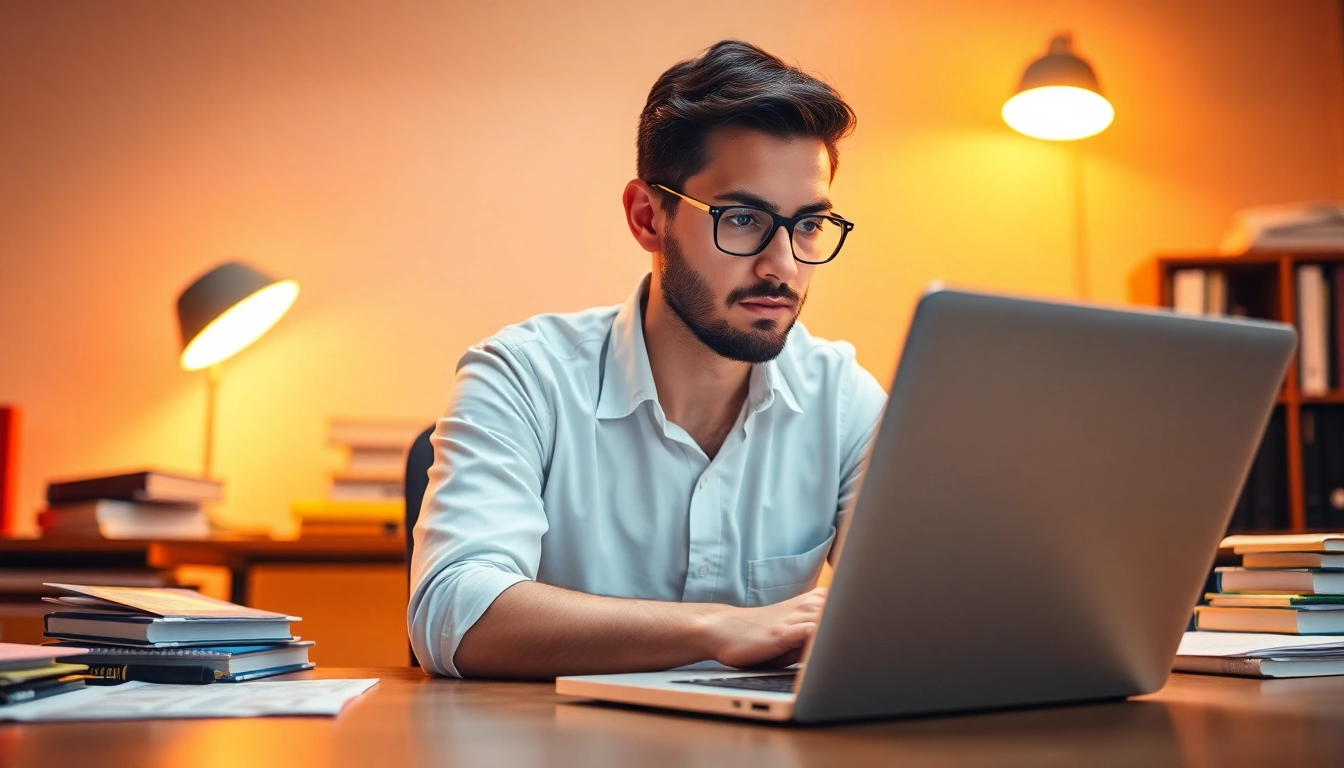 Hire an expert to pay someone to do my comptia exam with a professional at a desk studying.