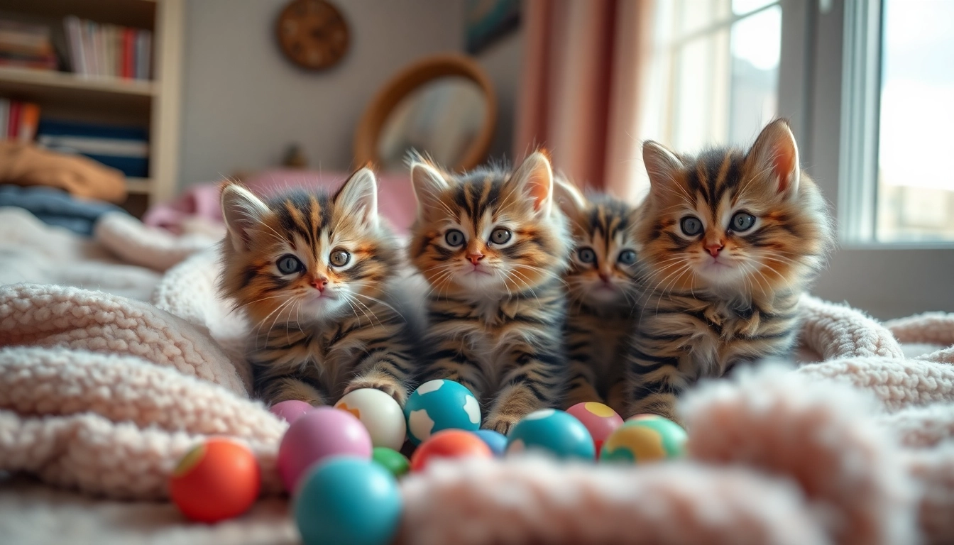Maine Coon kittens for sale San Francisco playfully interacting in a cozy setting.