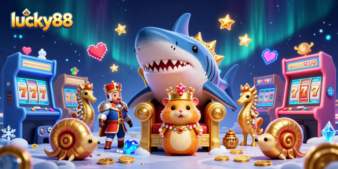Experience thrilling gameplay with lucky88, where the golden hamster king rules over a vibrant casino kingdom.