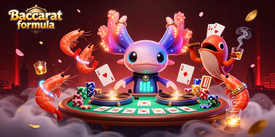Baccarat formula comes alive in a vibrant underwater DJ scene with cartoon characters and live casino elements.