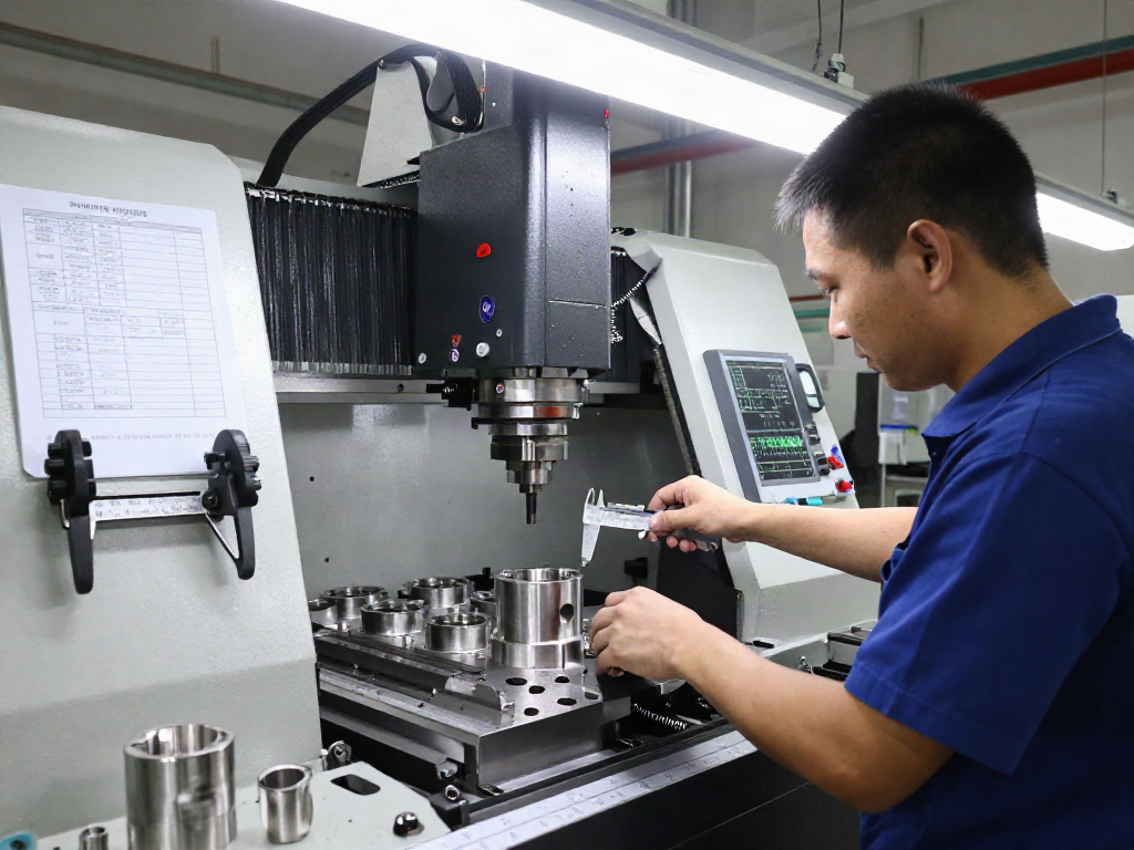 CNC stainless steel parts suppliers showcase precision machining in a busy workshop.