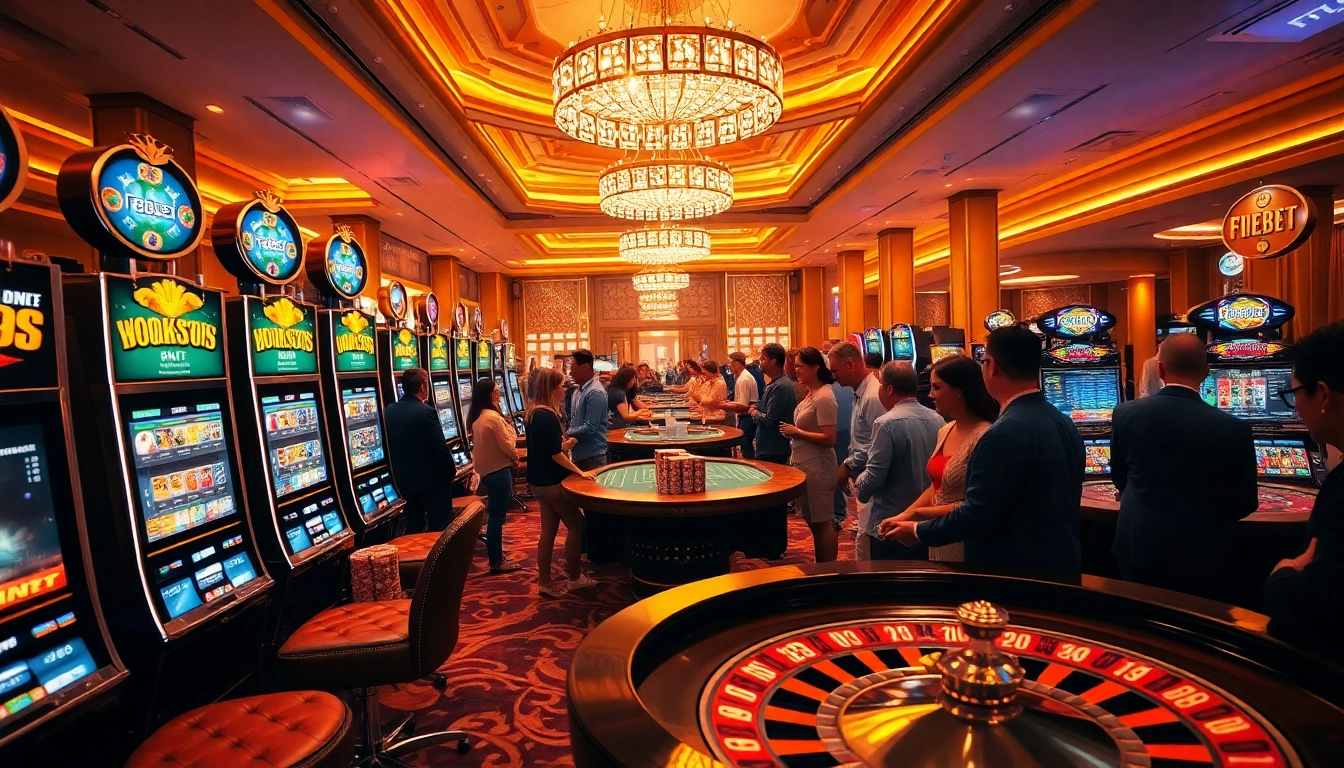Experience the thrill of winning at Febet's vibrant casino, featuring table games, slots, and live action.