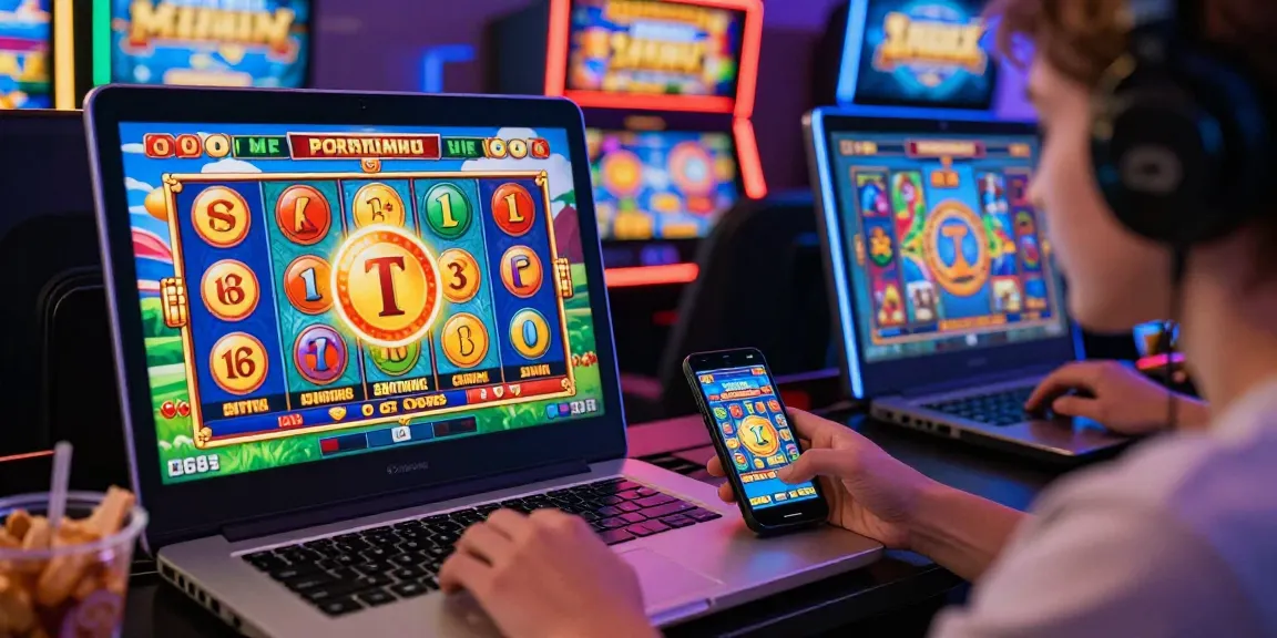 Engaging scene of online gameplay involving slot deposit 1k with colorful graphics and jackpots.