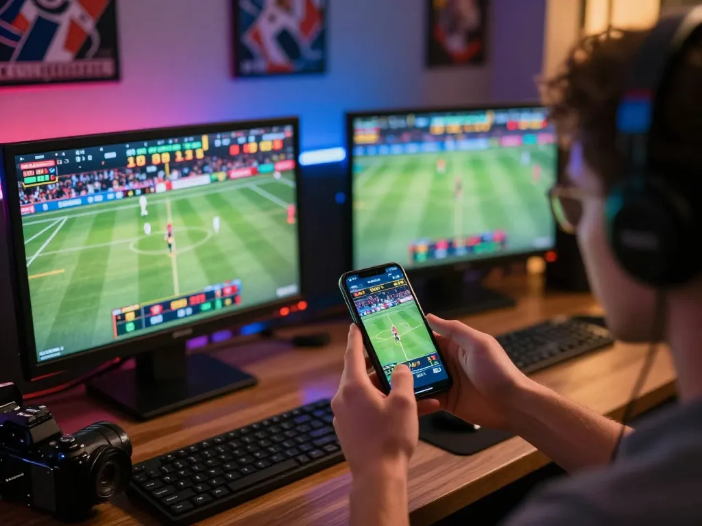 Betting on the go with XO88's dynamic online sports betting experience, showcasing a smartphone displaying live odds and games.
