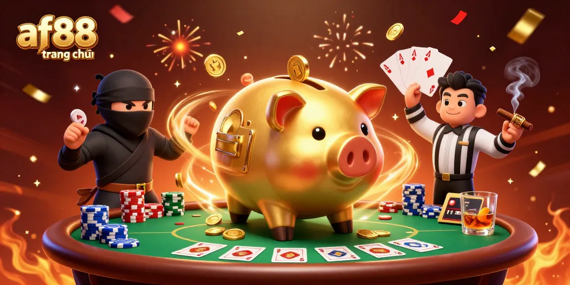 Engage with af88 trang chủ at a vibrant online casino experience featuring dynamic characters and celebratory elements.