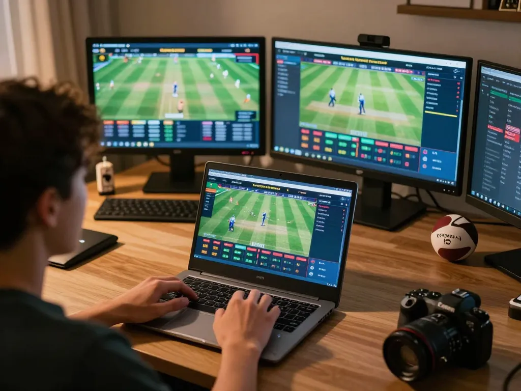 Engage with nhà cái gg88 by placing bets on live sports events in a cozy home office setting.