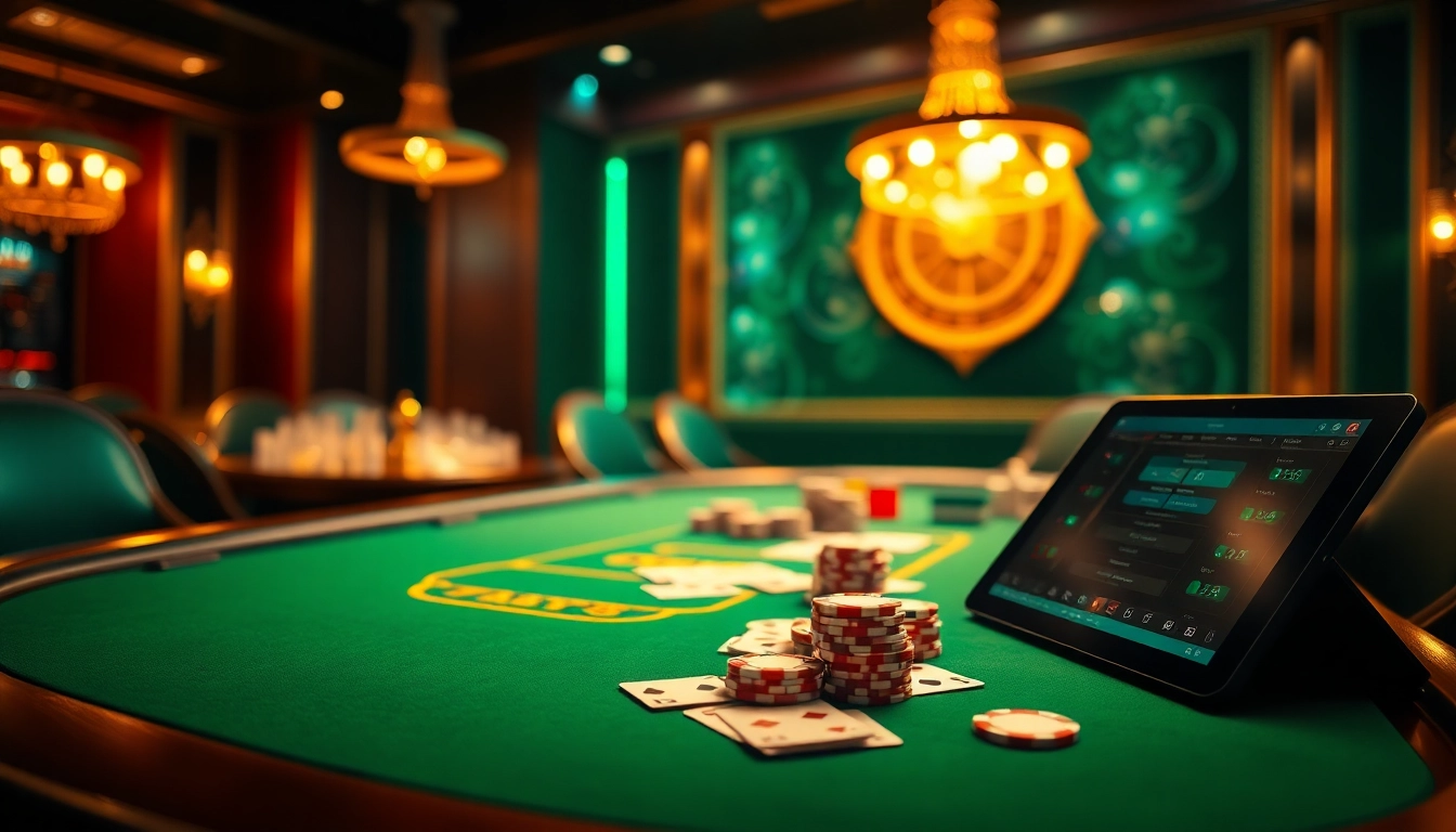 Experience high-stakes excitement with poker chips, cards, and the https://68vip.bio/ online interface in a luxurious casino setting.
