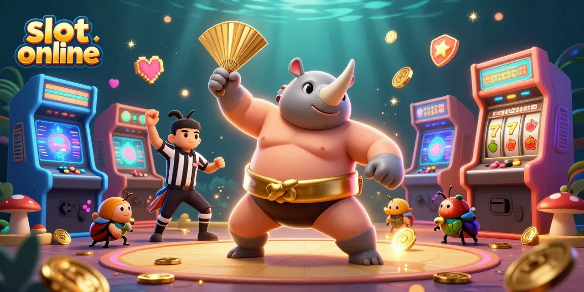 Menangkan slot online dengan satu stomp kuat! Dapatkan koin emas dan simbol jackpot di gambar ini.