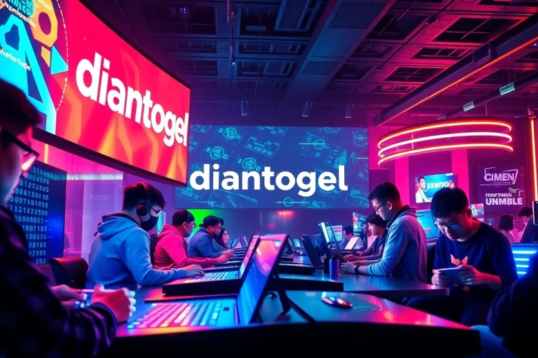Gamers enjoying diantogel in an exciting digital environment, showcasing engaging gameplay and vibrant colors.