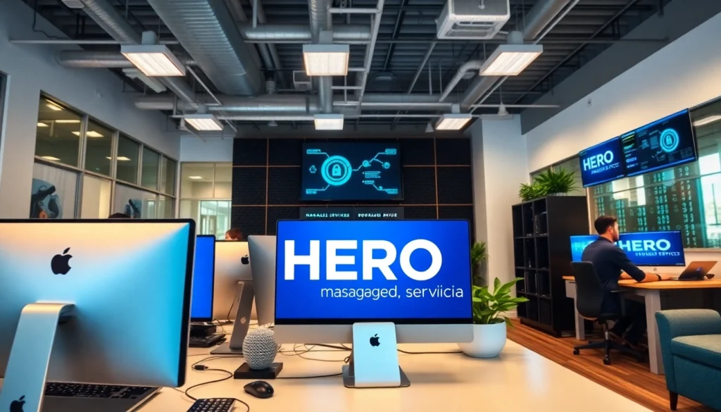 HERO Managed Services Tampa offers innovative IT solutions in a vibrant office setting.