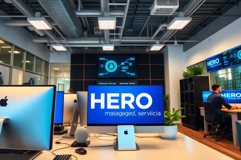 HERO Managed Services Tampa offers innovative IT solutions in a vibrant office setting.
