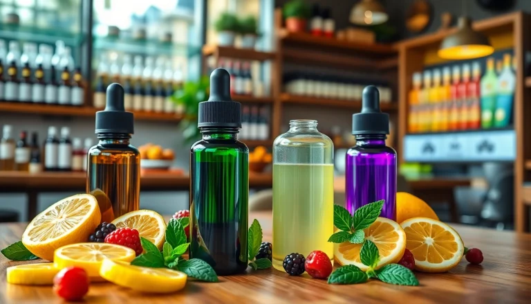 Erleben Sie die Vielfalt der liquid Geschmäcker mit frischen Früchten und stilvollen Flaschen.